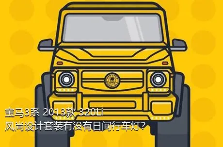 宝马3系 2013款 320Li 风尚设计套装有没有日间行车灯？