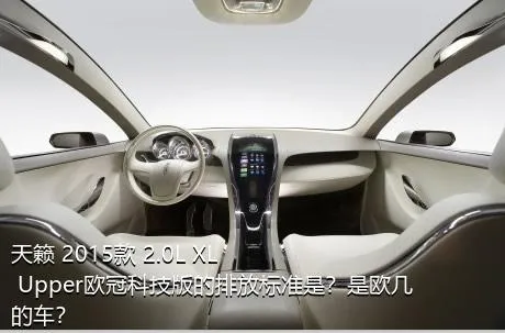 天籁 2015款 2.0L XL Upper欧冠科技版的排放标准是？是欧几的车？