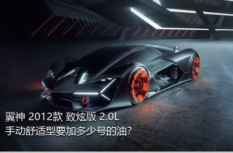 翼神 2012款 致炫版 2.0L 手动舒适型要加多少号的油？