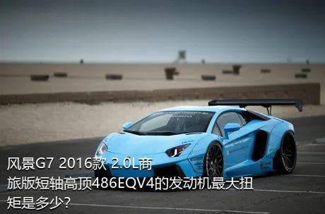 风景G7 2016款 2.0L商旅版短轴高顶486EQV4的发动机最大扭矩是多少？