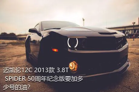 迈凯伦12C 2013款 3.8T SPIDER 50周年纪念版要加多少号的油？