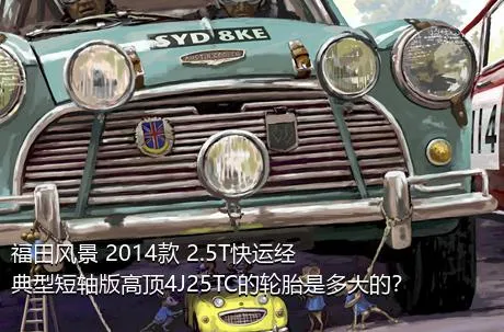 福田风景 2014款 2.5T快运经典型短轴版高顶4J25TC的轮胎是多大的？