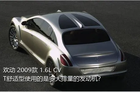 欢动 2009款 1.6L CVT舒适型使用的是多大排量的发动机？