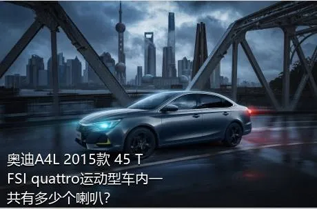奥迪A4L 2015款 45 TFSI quattro运动型车内一共有多少个喇叭？