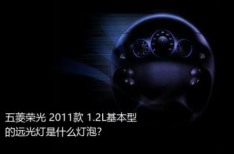 五菱荣光 2011款 1.2L基本型的远光灯是什么灯泡？