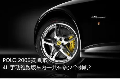 POLO 2006款 劲取 1.4L 手动雅致版车内一共有多少个喇叭？