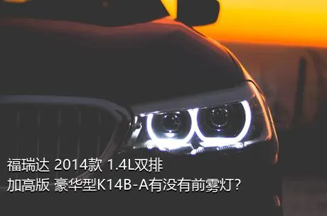福瑞达 2014款 1.4L双排 加高版 豪华型K14B-A有没有前雾灯？