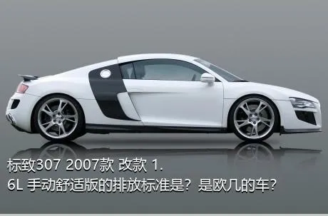 标致307 2007款 改款 1.6L 手动舒适版的排放标准是？是欧几的车？