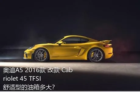 奥迪A5 2016款 改款 Cabriolet 45 TFSI 舒适型的油箱多大？