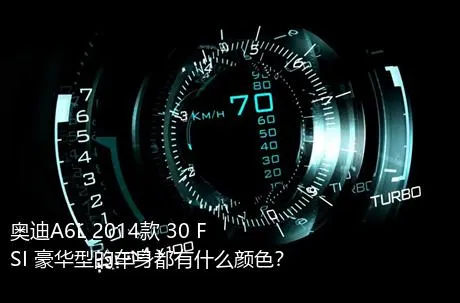 奥迪A6L 2014款 30 FSI 豪华型的车身都有什么颜色？