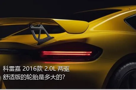 科雷嘉 2016款 2.0L 两驱舒适版的轮胎是多大的？