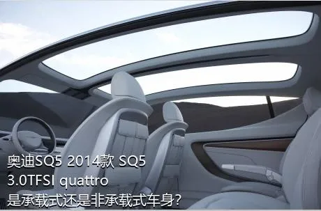 奥迪SQ5 2014款 SQ5 3.0TFSI quattro是承载式还是非承载式车身？