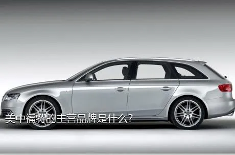 美中福特的主营品牌是什么？