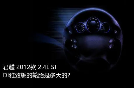 君越 2012款 2.4L SIDI雅致版的轮胎是多大的？