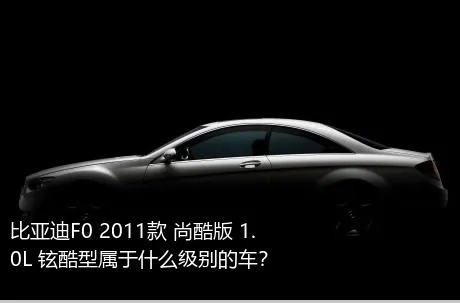 比亚迪F0 2011款 尚酷版 1.0L 铉酷型属于什么级别的车？