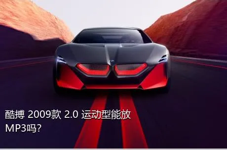 酷搏 2009款 2.0 运动型能放MP3吗？