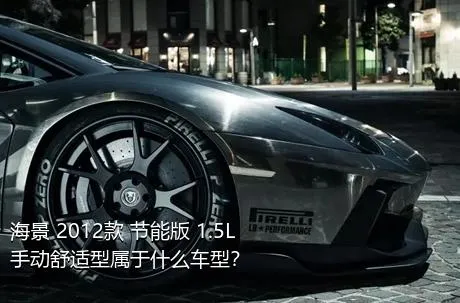 海景 2012款 节能版 1.5L 手动舒适型属于什么车型？