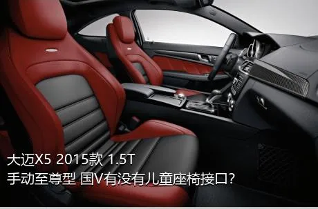 大迈X5 2015款 1.5T 手动至尊型 国V有没有儿童座椅接口？