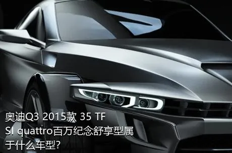 奥迪Q3 2015款 35 TFSI quattro百万纪念舒享型属于什么车型？
