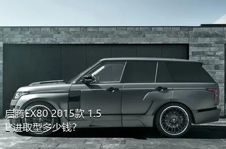 启腾EX80 2015款 1.5L 进取型多少钱？
