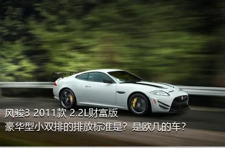 风骏3 2011款 2.2L财富版 豪华型小双排的排放标准是？是欧几的车？