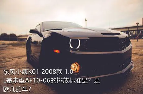 东风小康K01 2008款 1.0L基本型AF10-06的排放标准是？是欧几的车？