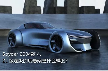 Spyder 2004款 4.2L 敞蓬版的后悬架是什么样的？