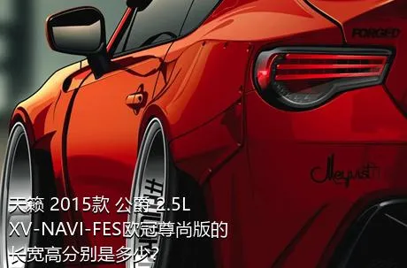天籁 2015款 公爵 2.5L XV-NAVI-FES欧冠尊尚版的长宽高分别是多少？