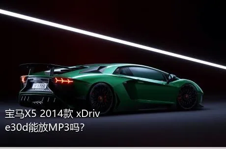 宝马X5 2014款 xDrive30d能放MP3吗？