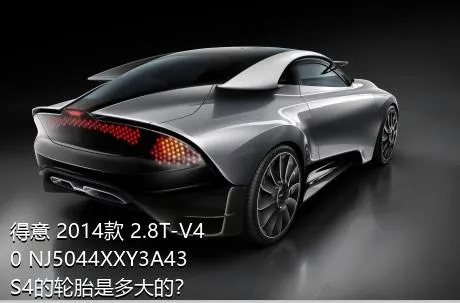 得意 2014款 2.8T-V40 NJ5044XXY3A43S4的轮胎是多大的？
