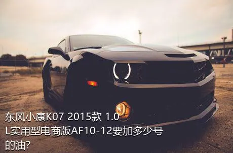 东风小康K07 2015款 1.0L实用型电商版AF10-12要加多少号的油？
