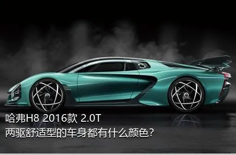 哈弗H8 2016款 2.0T 两驱舒适型的车身都有什么颜色？