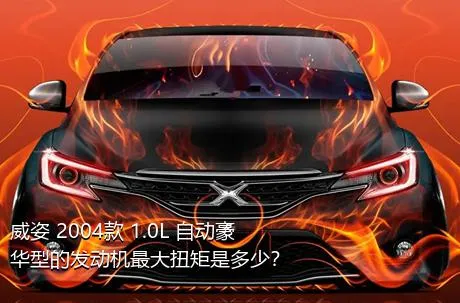 威姿 2004款 1.0L 自动豪华型的发动机最大扭矩是多少？
