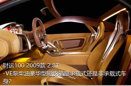 财运100 2009款 2.8T-VE泵柴油豪华型短货箱是承载式还是非承载式车身？