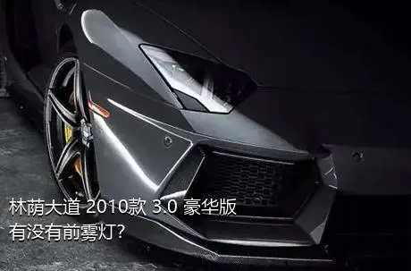 林荫大道 2010款 3.0 豪华版有没有前雾灯？
