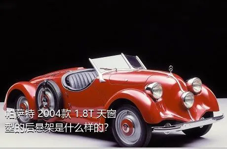 帕萨特 2004款 1.8T 天窗型的后悬架是什么样的？