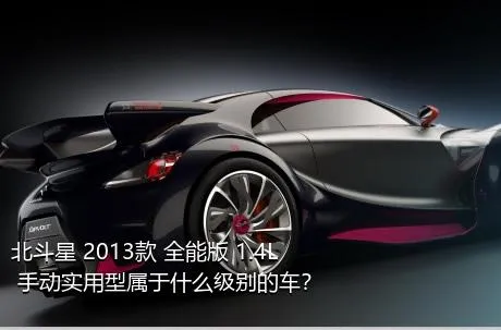 北斗星 2013款 全能版 1.4L 手动实用型属于什么级别的车？