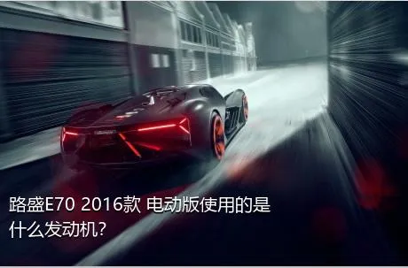 路盛E70 2016款 电动版使用的是什么发动机？