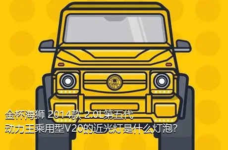 金杯海狮 2014款 2.0L第五代动力王乘用型V20的近光灯是什么灯泡？