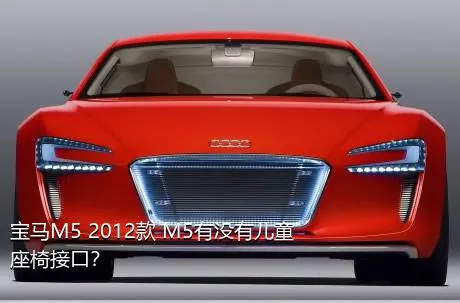 宝马M5 2012款 M5有没有儿童座椅接口？