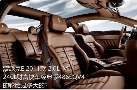 蒙派克E 2011款 2.0L-M240L财富快车经典版486EQV4的轮胎是多大的？