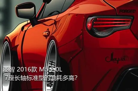 菱智 2016款 M5 2.0L 7座长轴标准型的油耗多高？