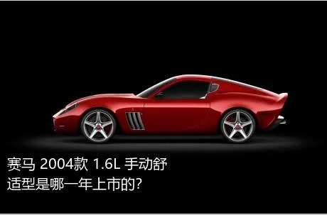 赛马 2004款 1.6L 手动舒适型是哪一年上市的？