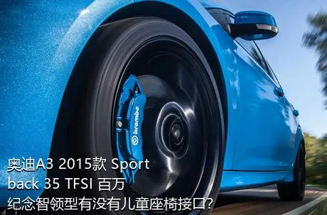 奥迪A3 2015款 Sportback 35 TFSI 百万纪念智领型有没有儿童座椅接口？