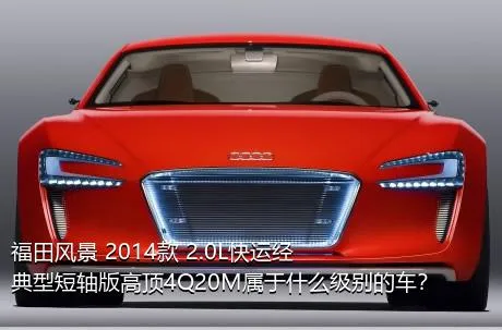 福田风景 2014款 2.0L快运经典型短轴版高顶4Q20M属于什么级别的车？