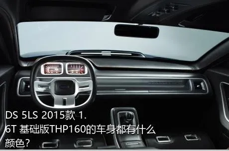 DS 5LS 2015款 1.6T 基础版THP160的车身都有什么颜色？