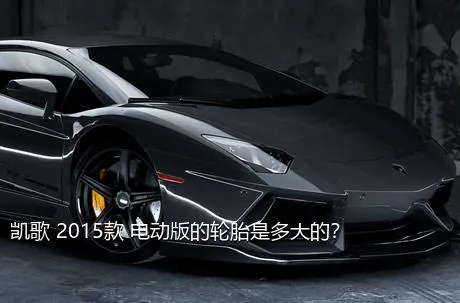 凯歌 2015款 电动版的轮胎是多大的？