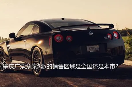 肇庆广众众泰S派的销售区域是全国还是本市？