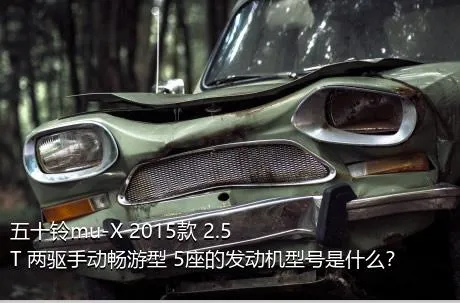 五十铃mu-X 2015款 2.5T 两驱手动畅游型 5座的发动机型号是什么？
