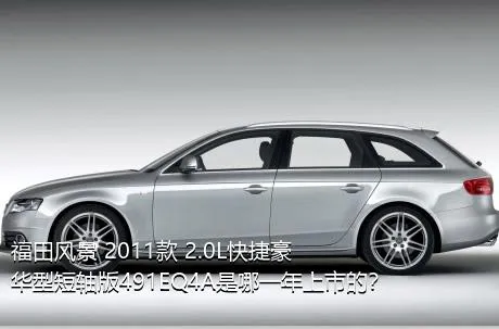 福田风景 2011款 2.0L快捷豪华型短轴版491EQ4A是哪一年上市的？